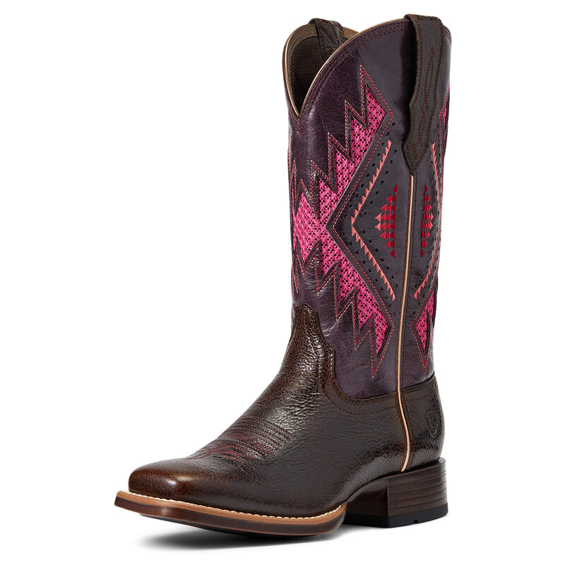 Ariat Westernstiefel Damen - Sienna Venttek 360° DunkelBraun/Rosa ( FJOSB-4932 )